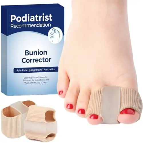 

Breathable Bunion Corrector & Toe Separators for Women and Men, 2PCS Set for Big Toe Comfort