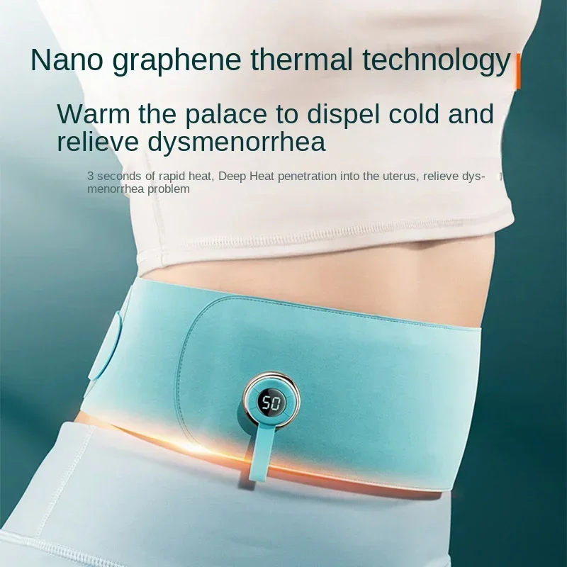 Smart warming device for the abdomen; adjustable temperature belly protector; cold and warm uterus; menstrual period savior, rel