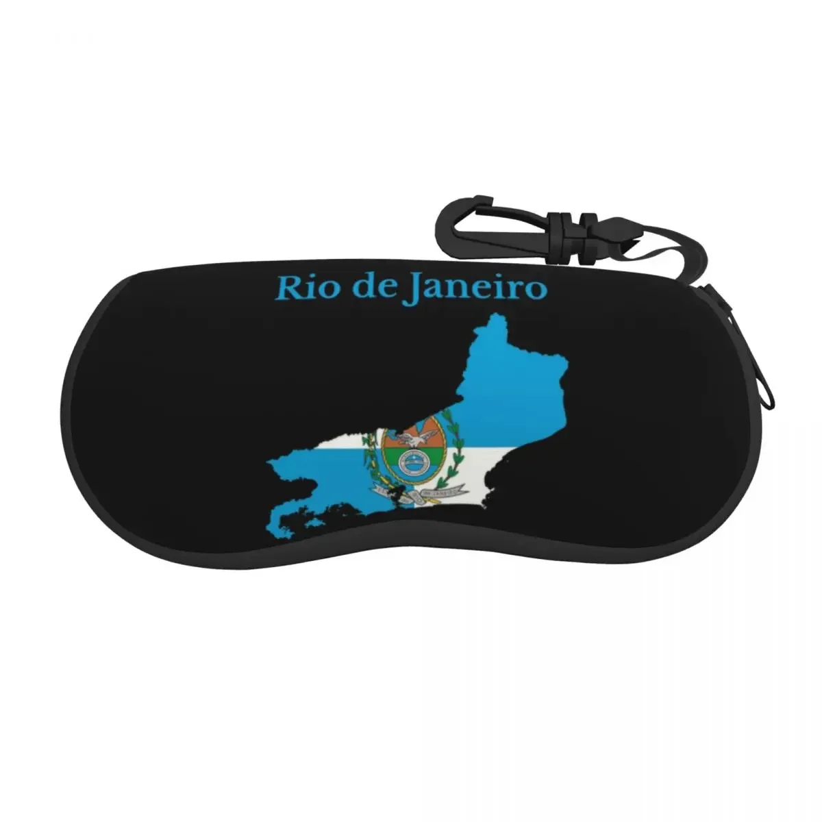 De Janeiro State Map Flag Shell Eyeglasses Case Men Women Cute Brazilian Brazil  Glasses  Sunglasses Box Pouch