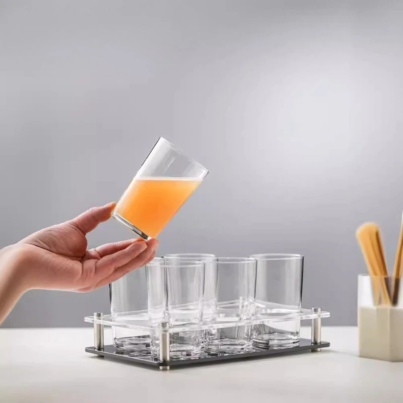 

Simple style lead-free crystal glass water cup set