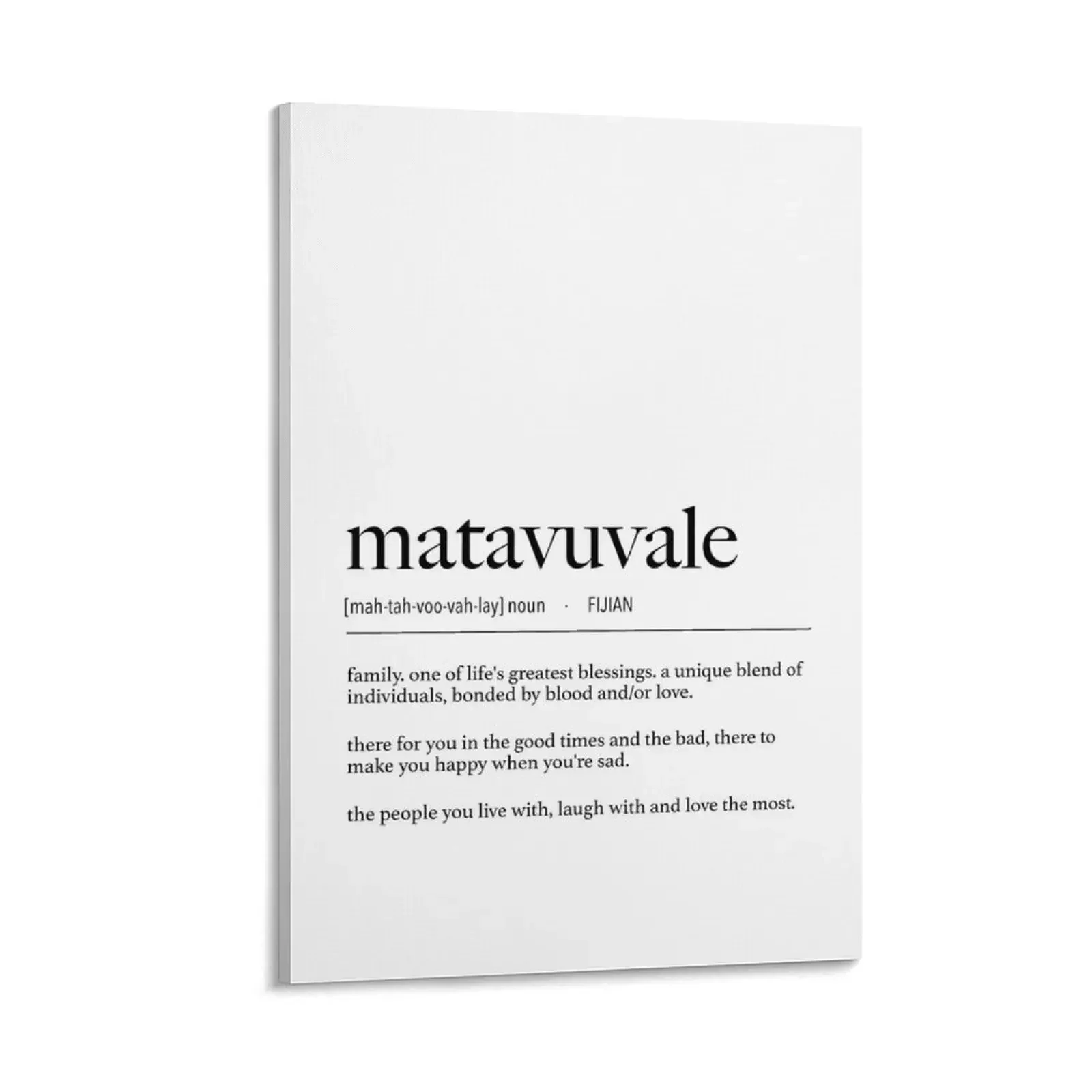 

Fijian Matavuvale (Family) Definition Canvas Painting poster mural home decor interior anime modern home decoration