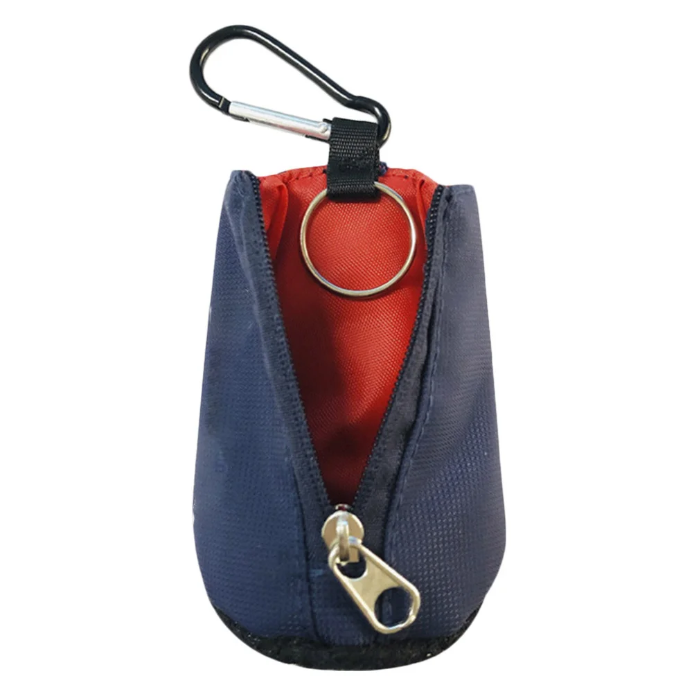 قطعة واحدة من حقيبة خصر الجولف، قماش تنظيف الكرة، مادة ممتازة، متينة وقابلة لإعادة الاستخدام، سهلة التنظيف، حقيبة جيب صغيرة محمولة خفيفة الوزن