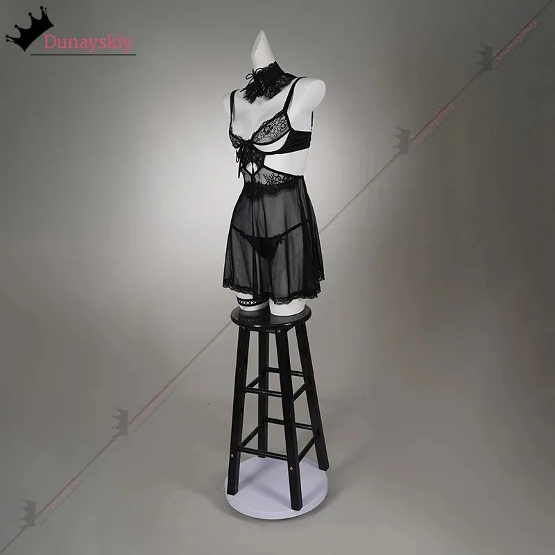 Zizi 2025 Ani Grok Ai أنيمي الظاهري AI صديقة تأثيري مثير ازياء النمط الياباني القوطية الدانتيل فستان قصير هالوين D