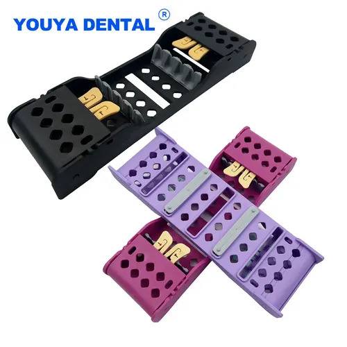 Bandeja de esterilización de plástico esterilizable en Autoclave, caja de desinfección de instrumentos, herramienta quirúrgica, organizador de fresas de archivo de Cassette