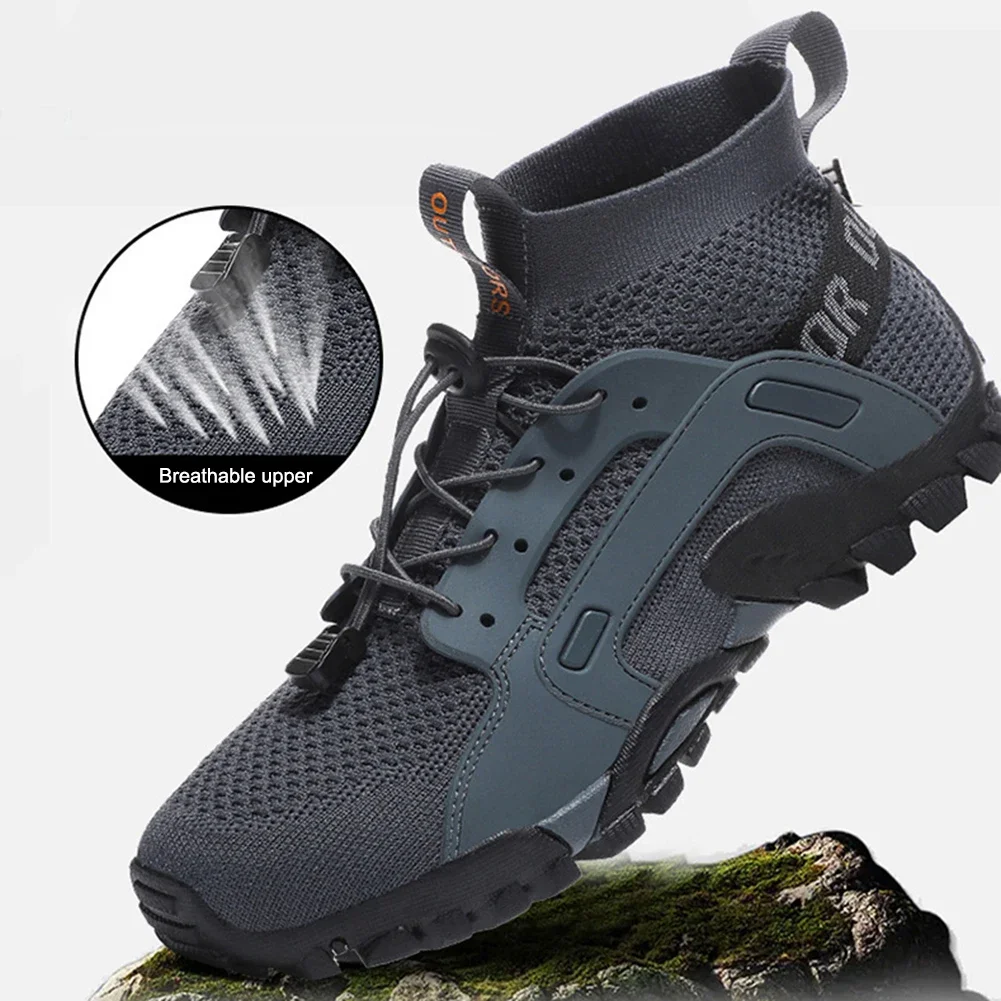 

2023 Aqua Shoes Men Non-slip Fishing Quick-drying Breathable Water Shoes Diving Walking Mesh Sport Rubber Sneakers 2023NEW