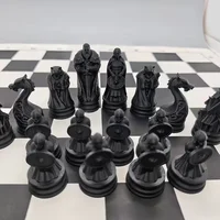 16 Pcs Creative Viking-themed Chess Nordic Warrior Chess Pieces, Chess Sets, Board Game Gifts 6