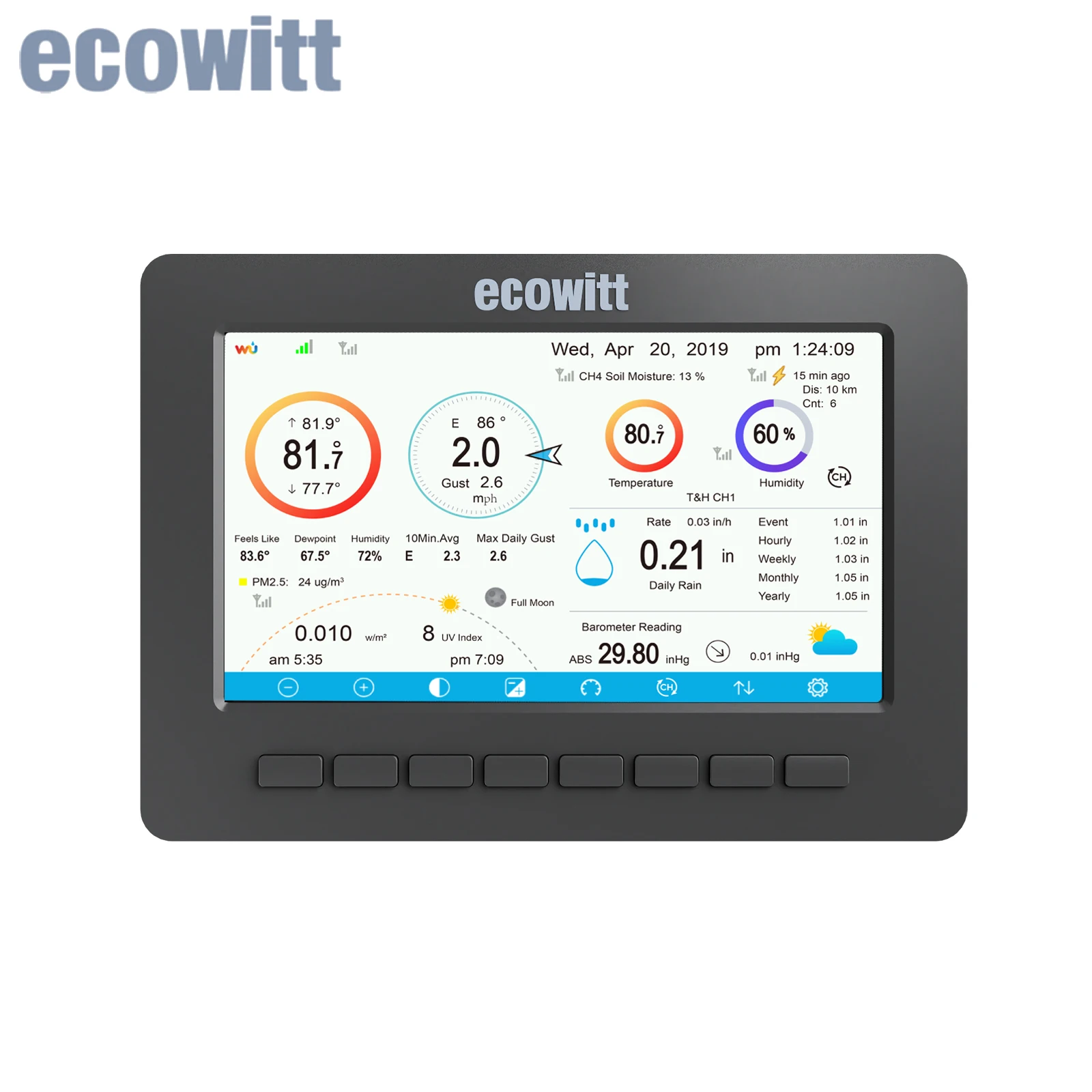 Ecowitt HP2550_C Console Only, 7