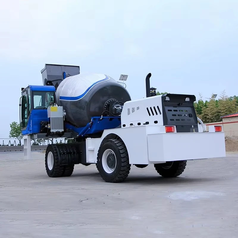 Self Loading Concrete Mixer Truck 4.0m3 4x4 Automatic Feeding Concrete Mixer Machine YG