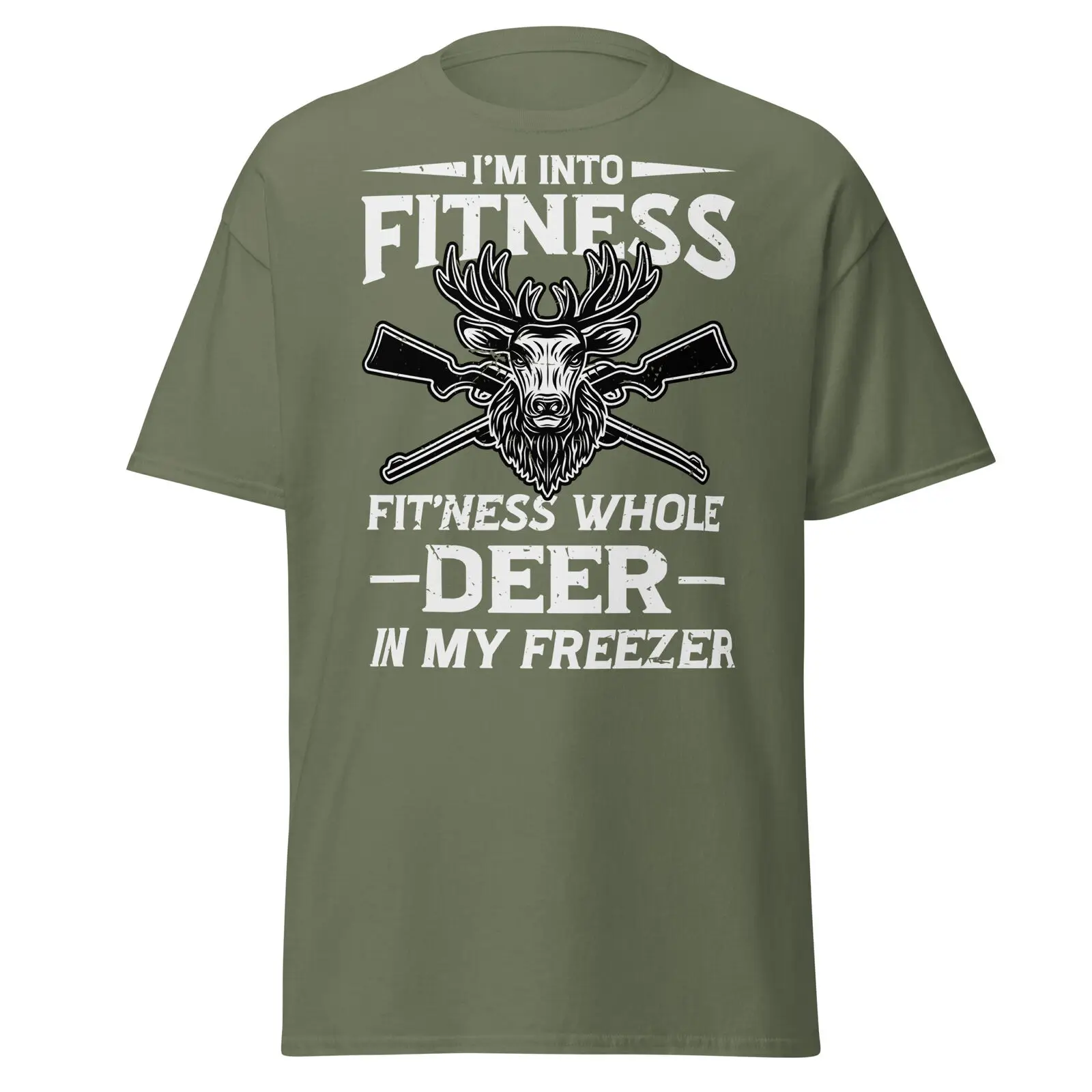 Deer Hunter Funny Men's T-Shirt Deer Hunter Buck Elk Hunter Gift Tee