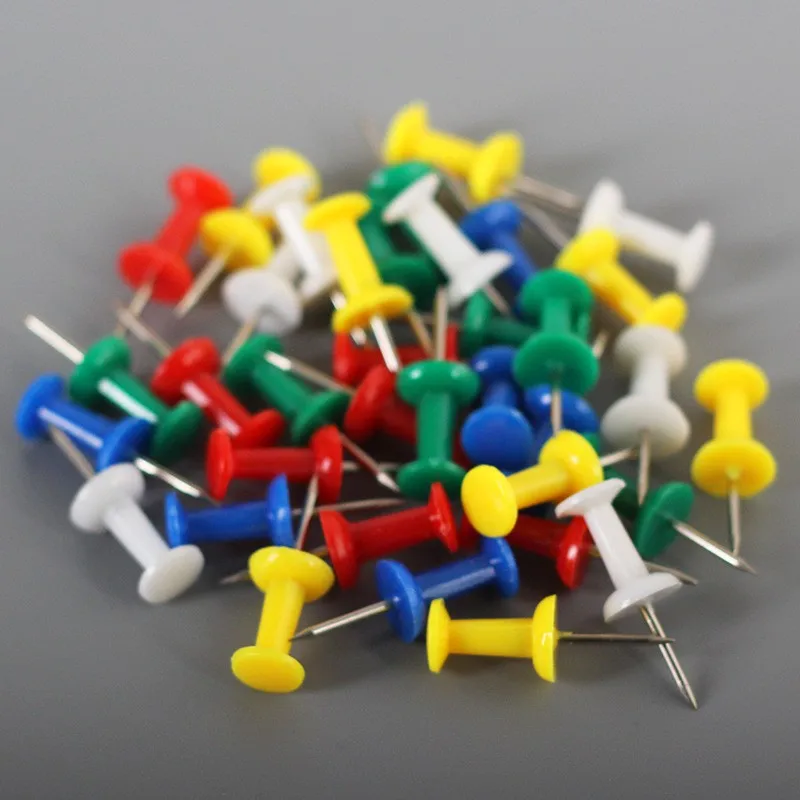 250 pcs Colorful Push Pins, Colorful Assorted Colors and Sturdy Bent Resistant, ideal for Office Bulletin Board
