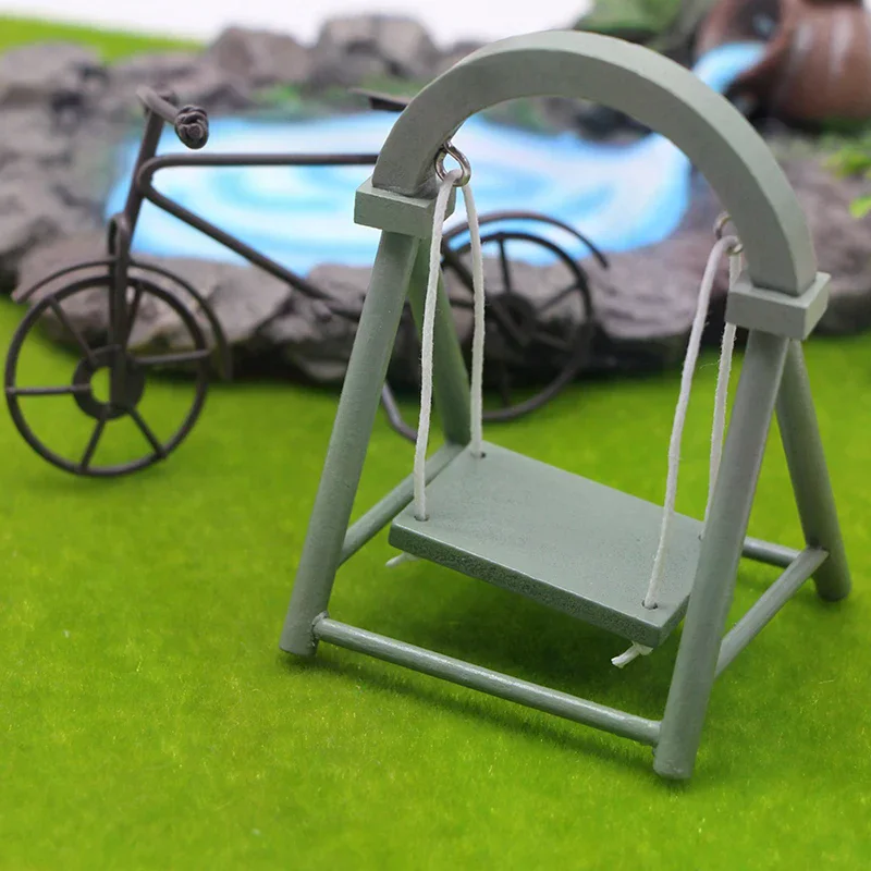 1:12 دمية مصغرة محاكاة سوينغ حديقة ديكور لعبة بيت الدمية الملحقات