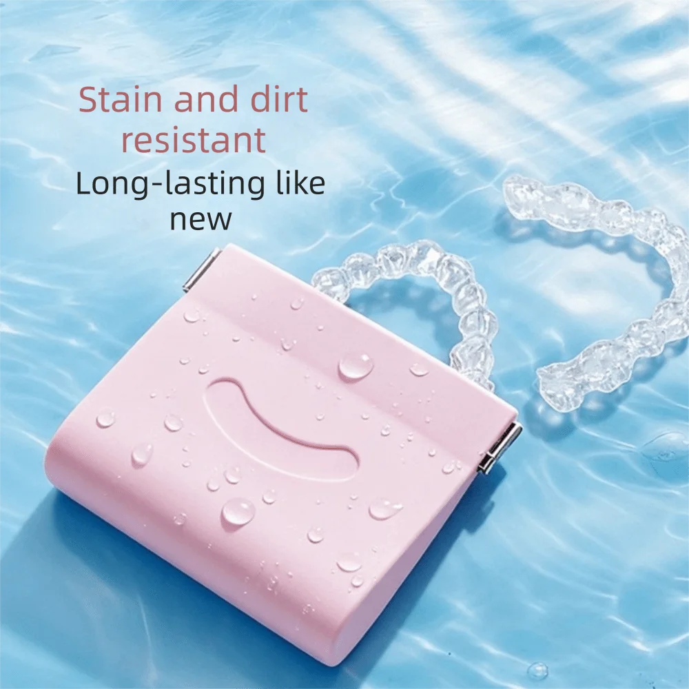 Portable Silicone False Teeth Protective Case Anti-fall Vent Holes Denture Tray Box Lightweight Dental Denture Box Dental Care