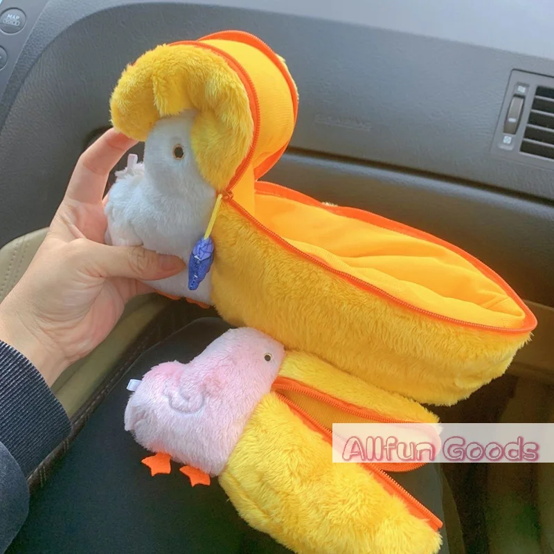 Pelican Cute Pencil Cases Plush Makeup Bag Pen Bag Stationery Storage Bag Zero Wallet Cartoon Pencil Pouch School Supplies