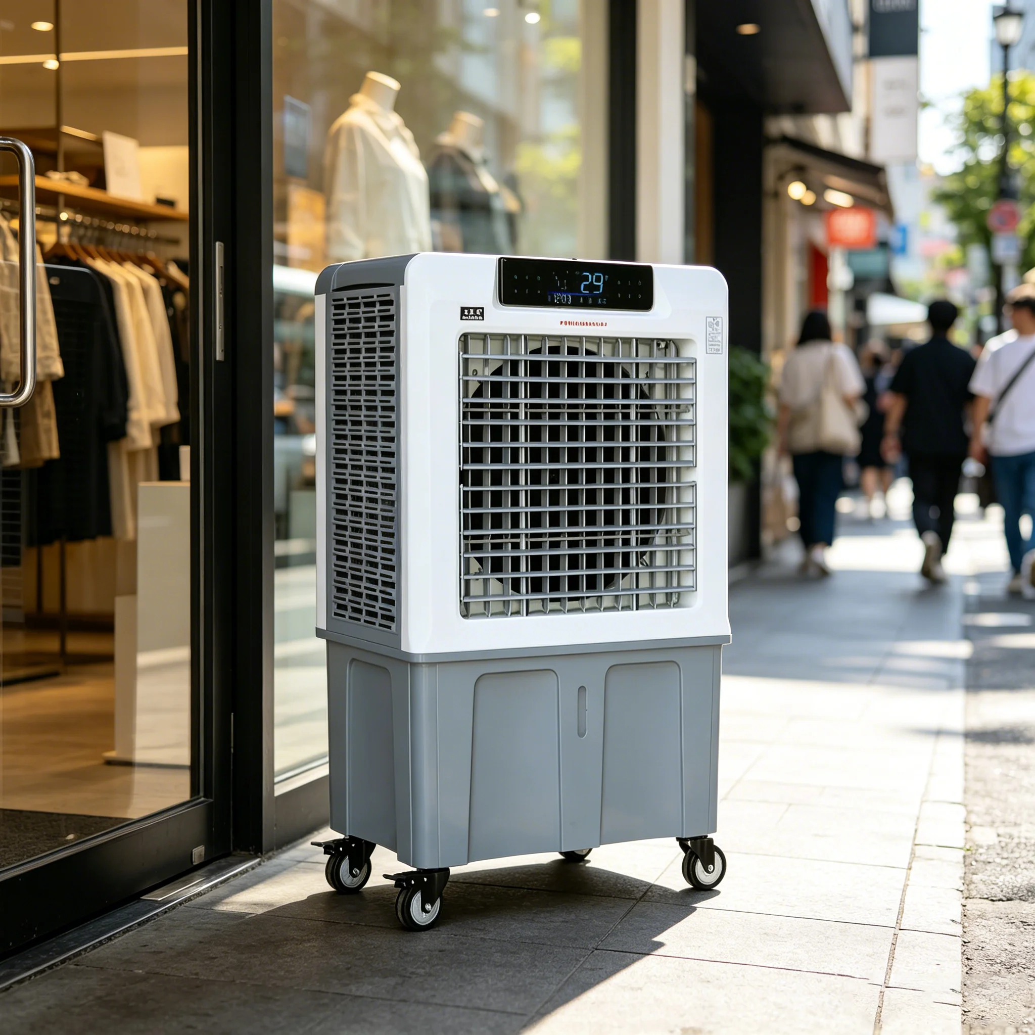 6000+ CFM Evaporative Air Cooler 250W Class a Touch Control Adjustable Humidistat for Industrial Commercial Outdoor