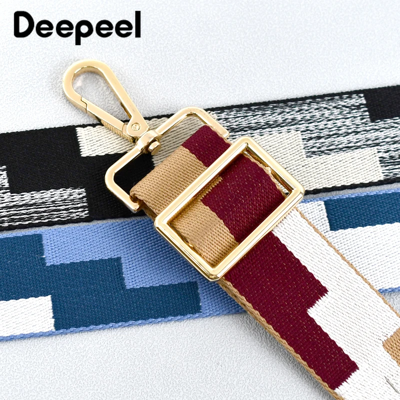 2Meters Deepeel 38mm Jacquard Webbing Nylon Ribbon Bag Strap Lanyard Belt Clothes Backpack Bias Tape DIY Sewing Accessories