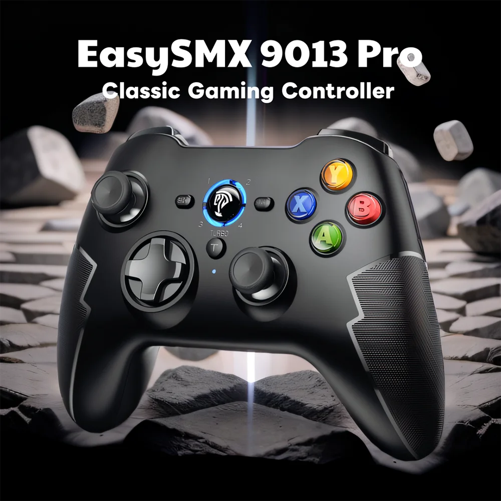 

Беспроводной геймпад EasySMX 9013 Pro, Bluetooth-контроллер, совместимый с ПК/PS3/телефоном Android/iOS/Smart TV, эффектом Turbo Hall