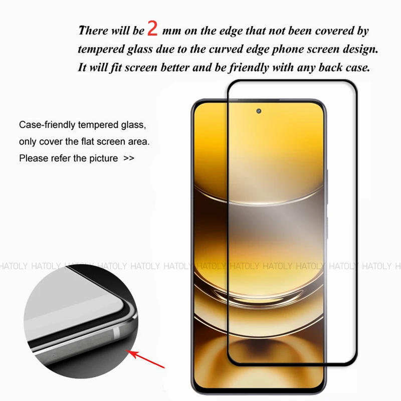 2/4PCS Tempered Glass For Realme Narzo 70 Turbo Screen Protector Realme Narzo 70 Turbo Glass Phone Film Realme Narzo 70 Turbo