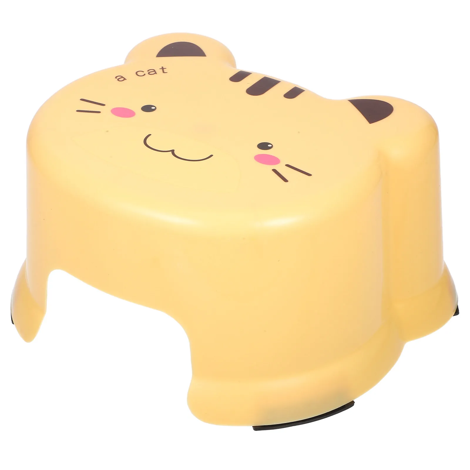 Small Non-Slip Plastic Step Stool Cartoon Thickened Footstool for Kids Bathroom Shower Bath Seat Plastic Step Stool