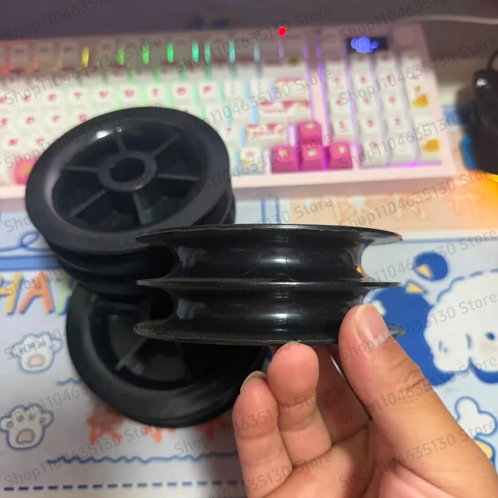 1pcs Forklift mast oil pipe guide pulley double groove oil pipe pulley inner hole 20mm FOR resultant 3T Hangzhou Fork 30HB
