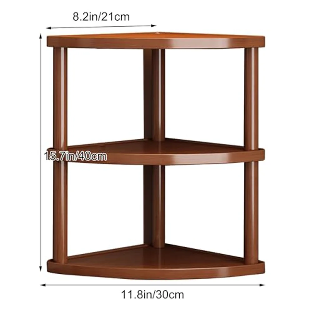 90° Corner Desktop Storage Shelves Multi-Layer Open Shelving Unit Heavy-Dutyfor Office Desks Kitchens Cup Holder
