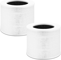 N0PF Air Purifier Filter High Efficiency HEPA Activated Carbon Filter Set Replacement Compatible For LEVOIT-Core Mini/Mini-RF