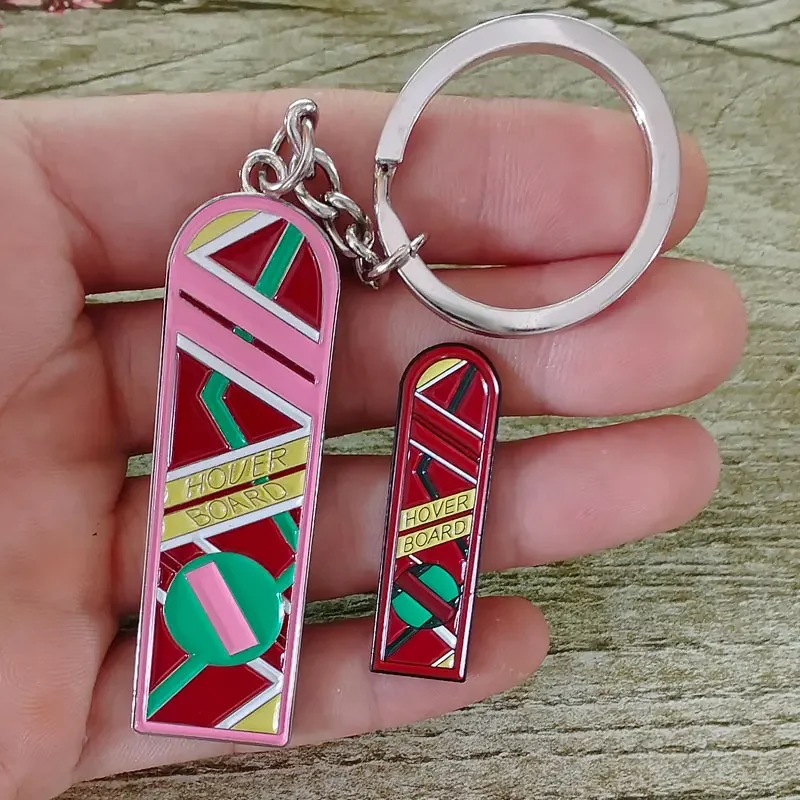 العودة إلى المستقبل المينا دبوس كيرينغ تحوم مجلس التلبيب دبوس حلقة رئيسية فيلم الخيال العلمي حقائب الظهر الطرفية الزخرفية