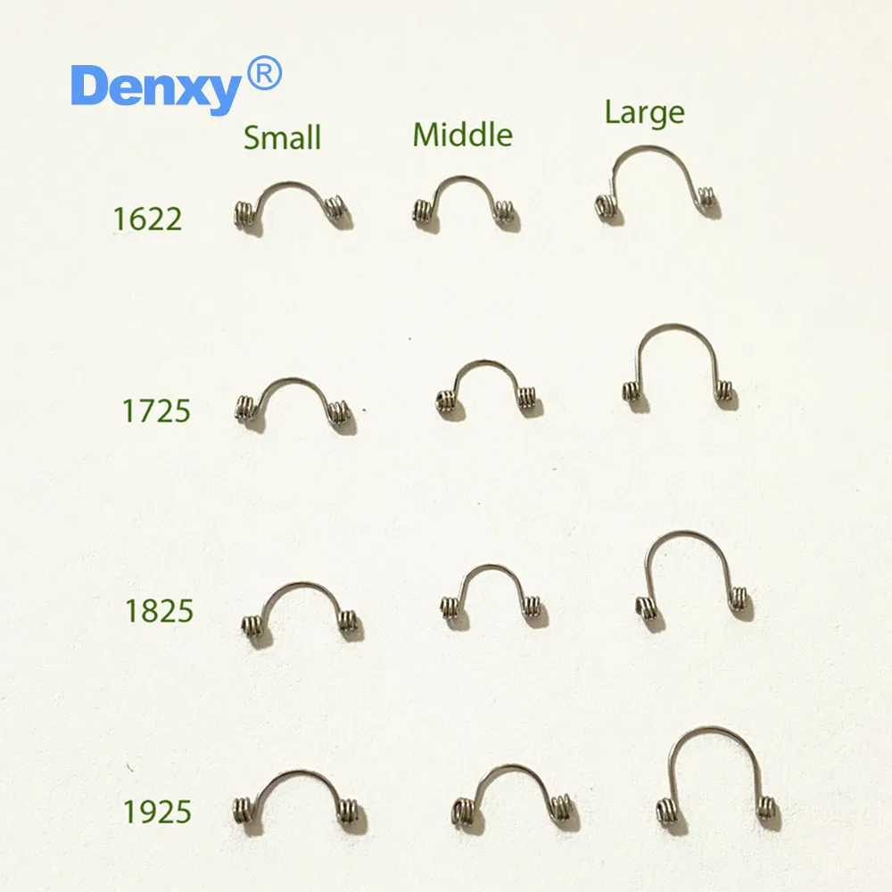 Denxy 30 Stück Kieferorthopädische Torsionsfeder für einzelne Frontzähne, Kieferorthopädischer Draht, Anteriorer Kieferorthopädischer Bracket – Detail 5