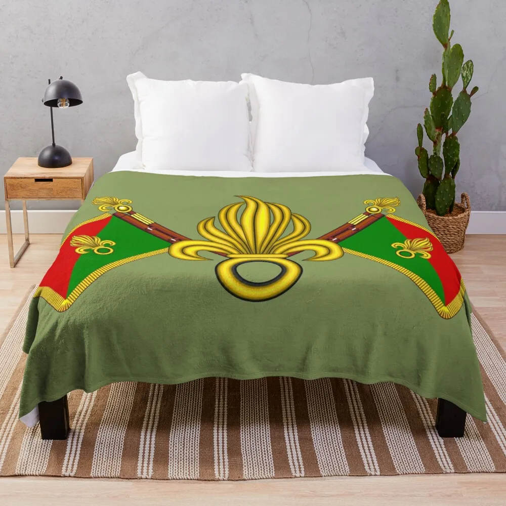 

French Foreign Legion - Fanion et grenades Throw Blanket Shaggy Blanket Decorative Sofa Blankets Throw Rug