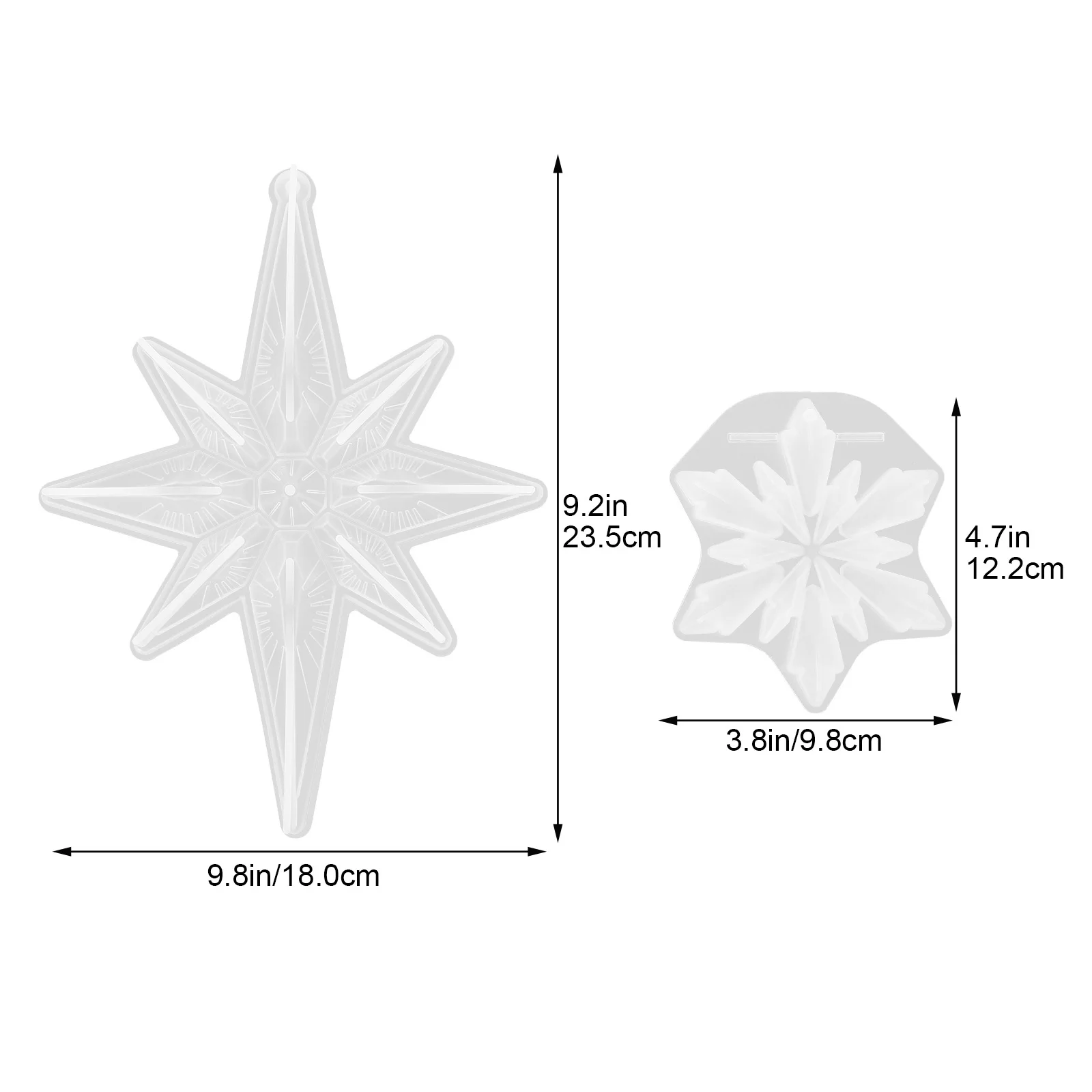 2Pcs Silicone Mold for Snowflake Crafts Durable and Wear Resistant Perfect for Family and Friends DIY Craft Mold