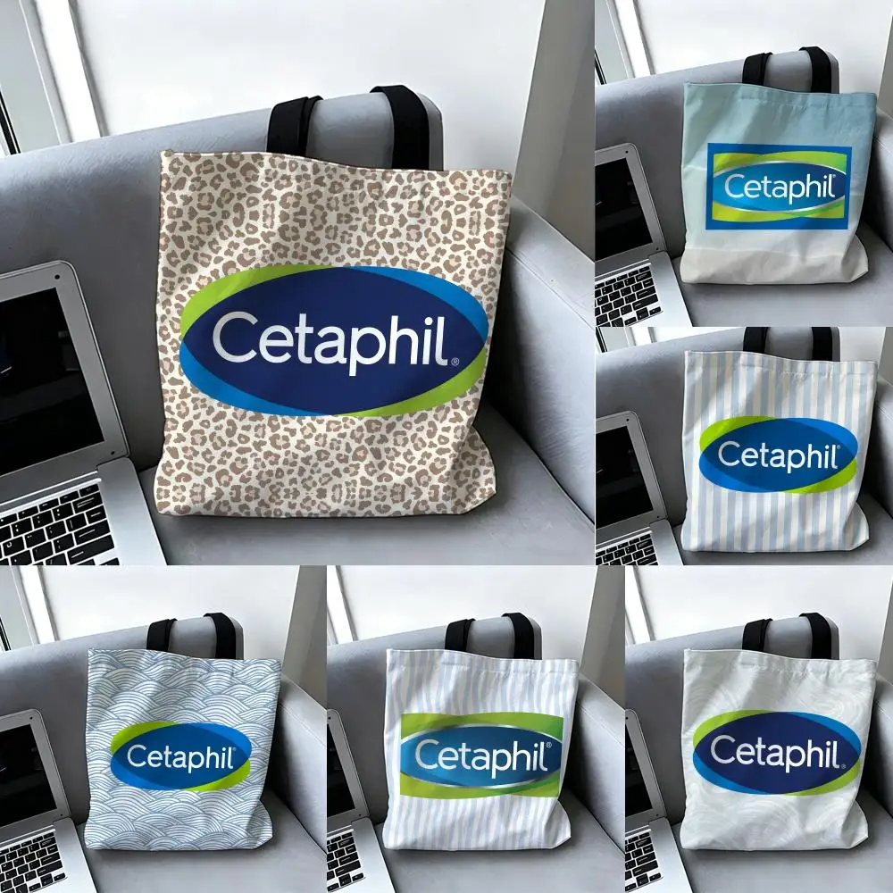 Bolsas de Armazenamento da Marca C-Cetaphil, Bolsa de Mão Casual para Mulheres, Bolsa de Ombro, Bolsa de Compras e Viagem