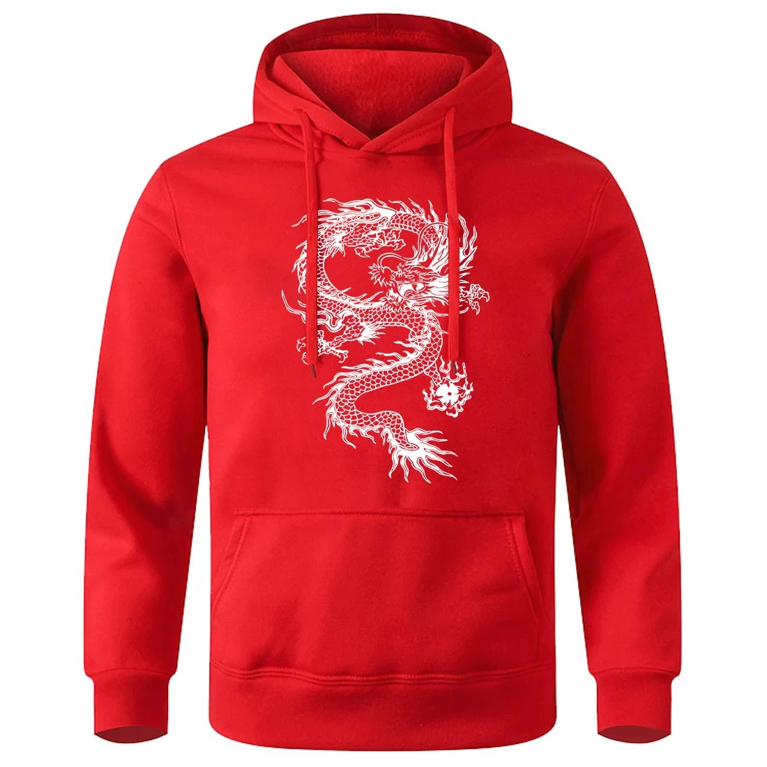 

Dragon Print Men's Hoodie Spring Autumn Casual Fleece Sweatshirt Sportwear Homme Streetwear Men Clothing