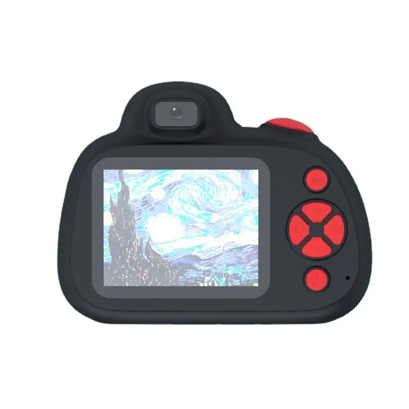 Cartoon Mini Camera com tela HD para crianças, brinquedos eletrônicos, máquina flash, interior, ao ar livre, fotografia, adereços, presente de aniversário