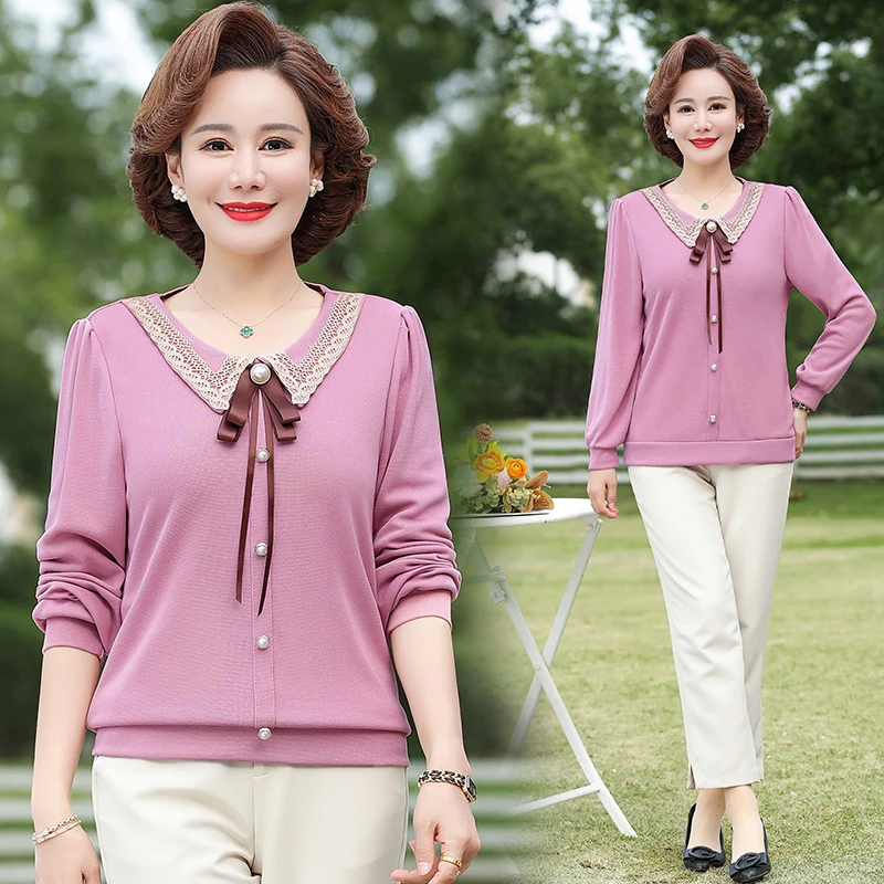 Women Spring Summer Style Chiffon Blouses Shirts Lady Casual O-Neck  Patchwork Chiffon Blusas Tops