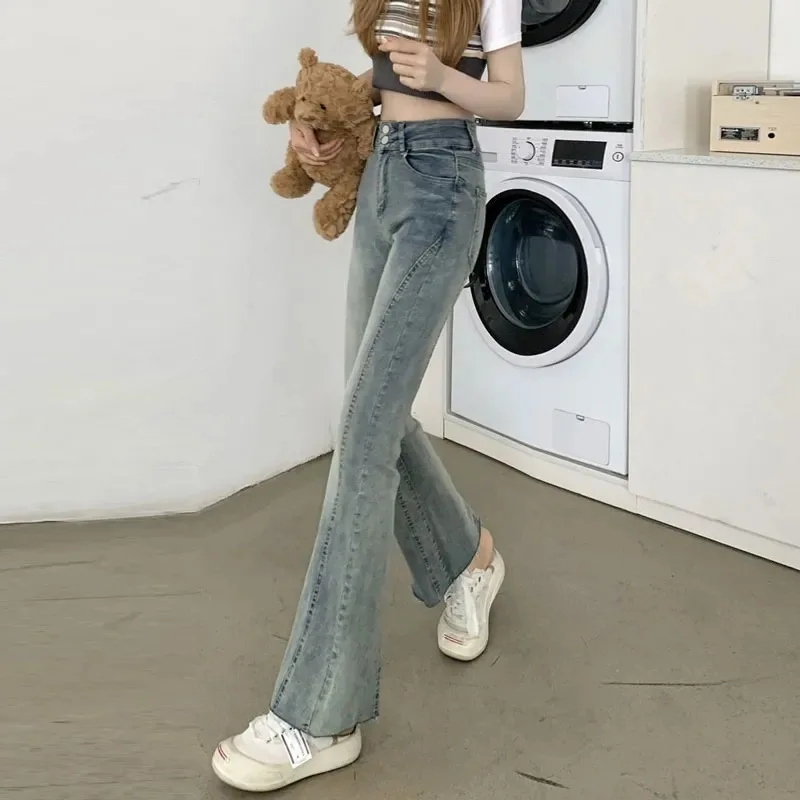 Low Waist Jeans Y2K Women Quality Texture Material Feel Female Denim Fashion Comfortable Lasting Wear Resistant Anti Wrinkle