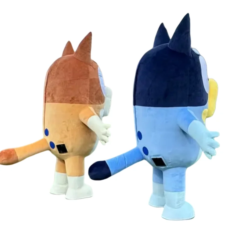 Riesiges blaues Bing-Hund-aufblasbares Maskottchen-Kostüm, Anime, gelber Hund, Cartoon, Cosplay, Anzüge oder Erwachsene, Plüsch, pelziges Tier, Halloween, Carni