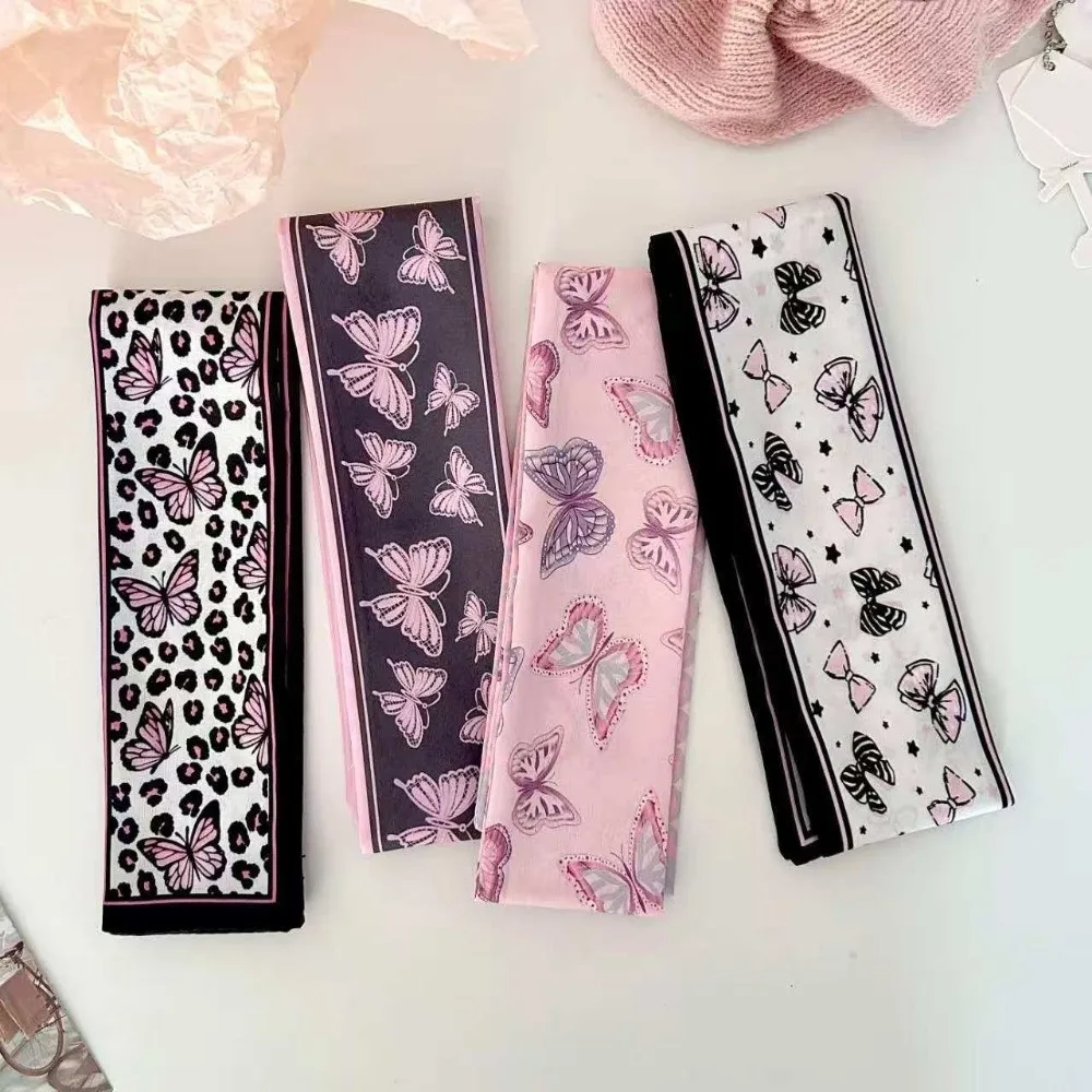 

Fashion Silk Slender Scarf Double-Sided Streamer Long Small Silk Scarf Decoration Decor Ribbon Scarf Neckwear/Wrist/Waistband