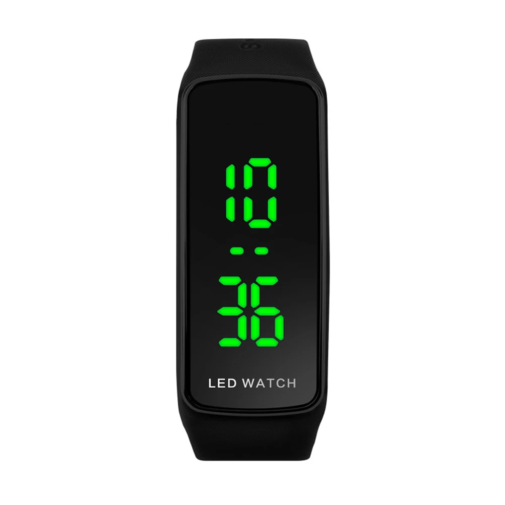 

LED Smart Bracelet Digital Sports Watch Black for Men Women Kids Anti-Lost Waterproof Heart Rate Monitor Step Count Calorie