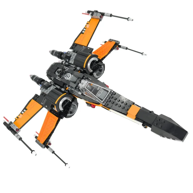 Galaxy-Battle-MOC-Star-Ship Model Building Blocks Fighter Space Craft Spaceship Aircraft SpaceShip Bricks Birthday Gift Boys Set image 2