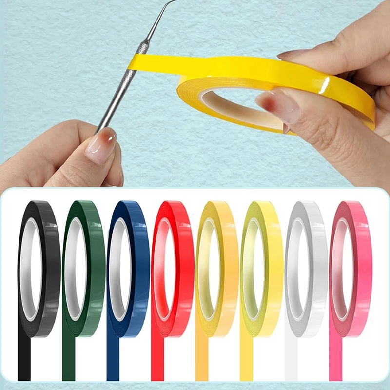 16 rotoli di nastro per l'identificazione degli strumenti, nastro per Autoclave a colori da 216 piedi/L X 0.4 pollici/W-autoclavabile 270 ° f (8 colori)
