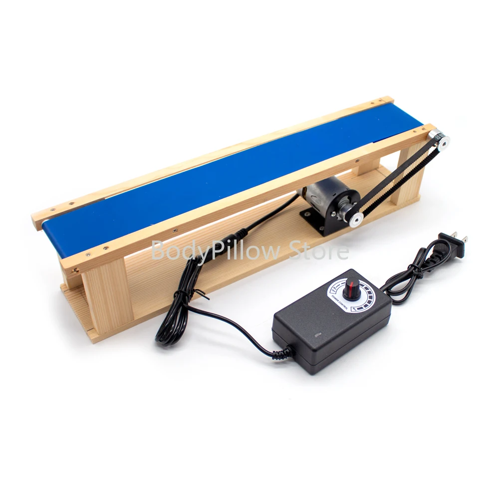 

AC 100-240V DIY Mini Desktop Conveyor Belt 5x70CM Elevator Model Friction Teaching Science Experiment Device 0-6000RPM