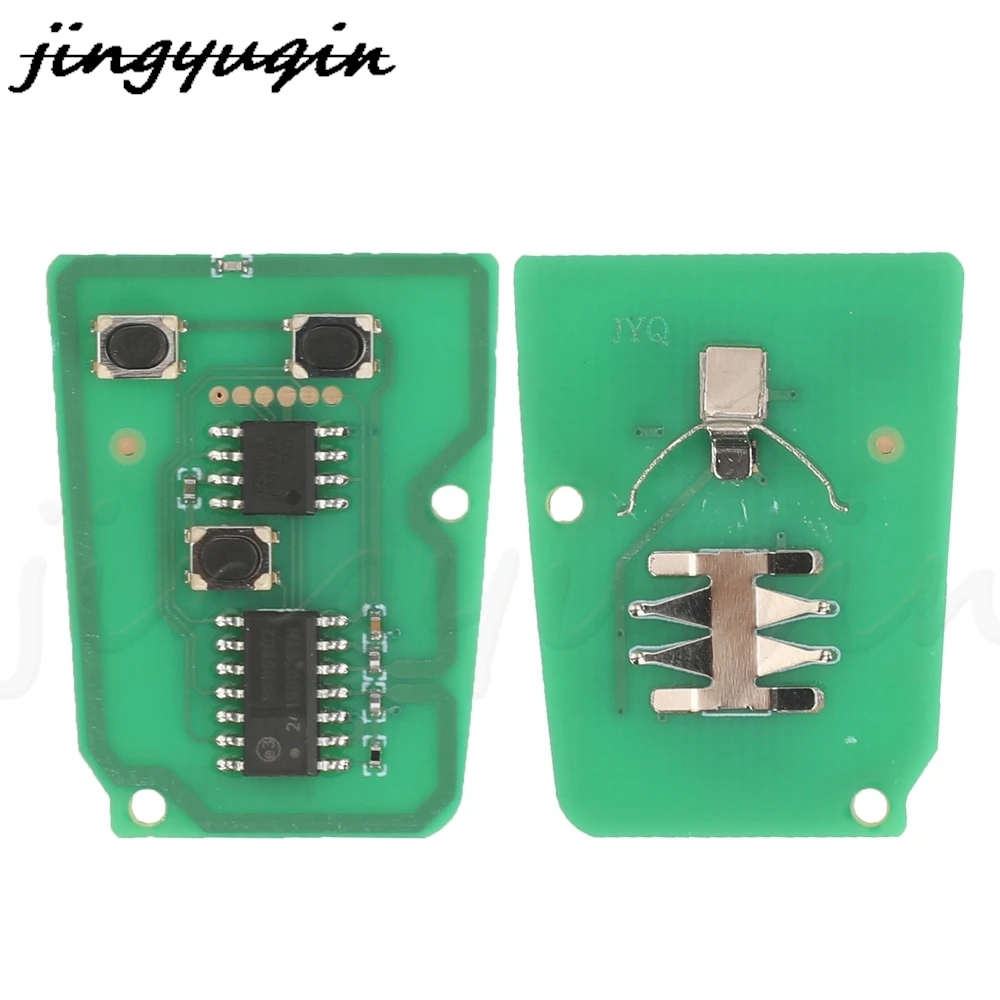 jingyuqin 2 Button Flip Remote Car Key 433MHz FSK ID70 Chip For Chevrolet Sail 2019 2020 2021+ Full Key Control Fob Uncut Blade