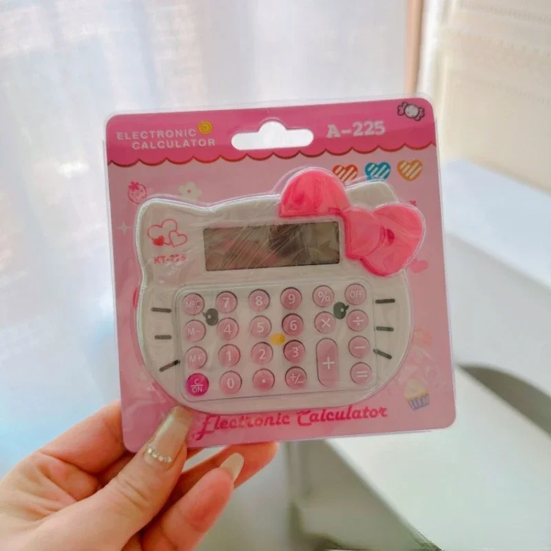 آلة حاسبة سانريو هالو كيتي مكونة من 8 أرقام، آلة حاسبة محمولة أنيمي للمنزل والمكتب والمدرسة وأدوات المحاسبة المالية والقرطاسية #3