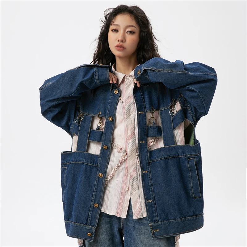 Women's Spring 2024 Denim Jacket Women Luxury Korean Popular Clothes Women's Coat 2024 Trend New in Outerwears Jackets for Women