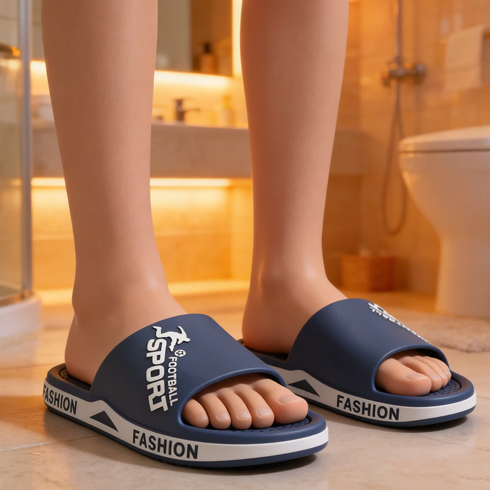 New Summer Men Slippers EVA Soft Bottom Indoor Home Slides Sandals Light Beach Shoes Male Slippers Flip Flops