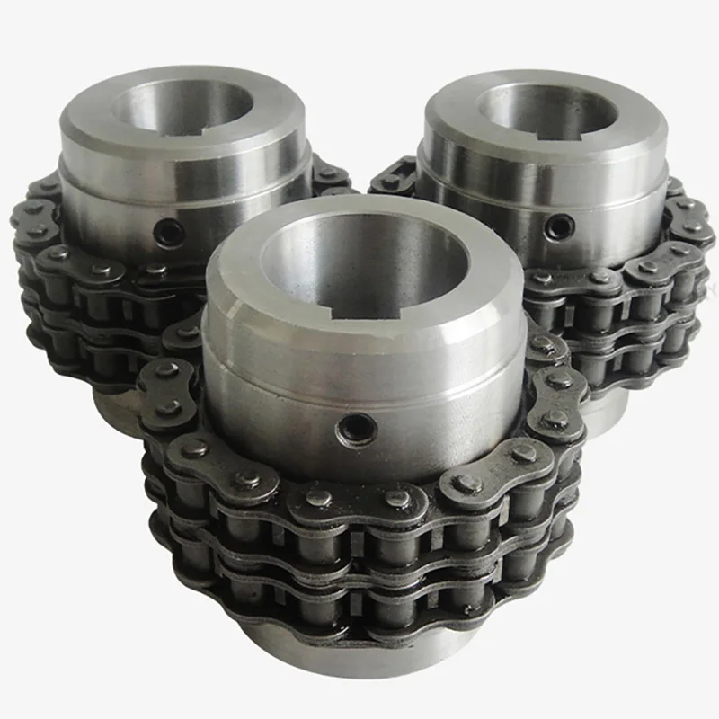 KC roller chain coupling,shaft couplings, mm,diameter,shaft coupler,keyway,bore,protective shell, cover, chain coupling