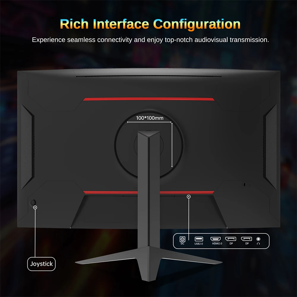 KTC H32S17 Gaming-Monitor 32 Zoll 2560 x 1440 QHD 180 Hz HVA gebogen 1500R 300 cd/m2 Helligkeit, 125 % sRGB, 1 ms (MPRT) Reaktionszeit Ansicht 4