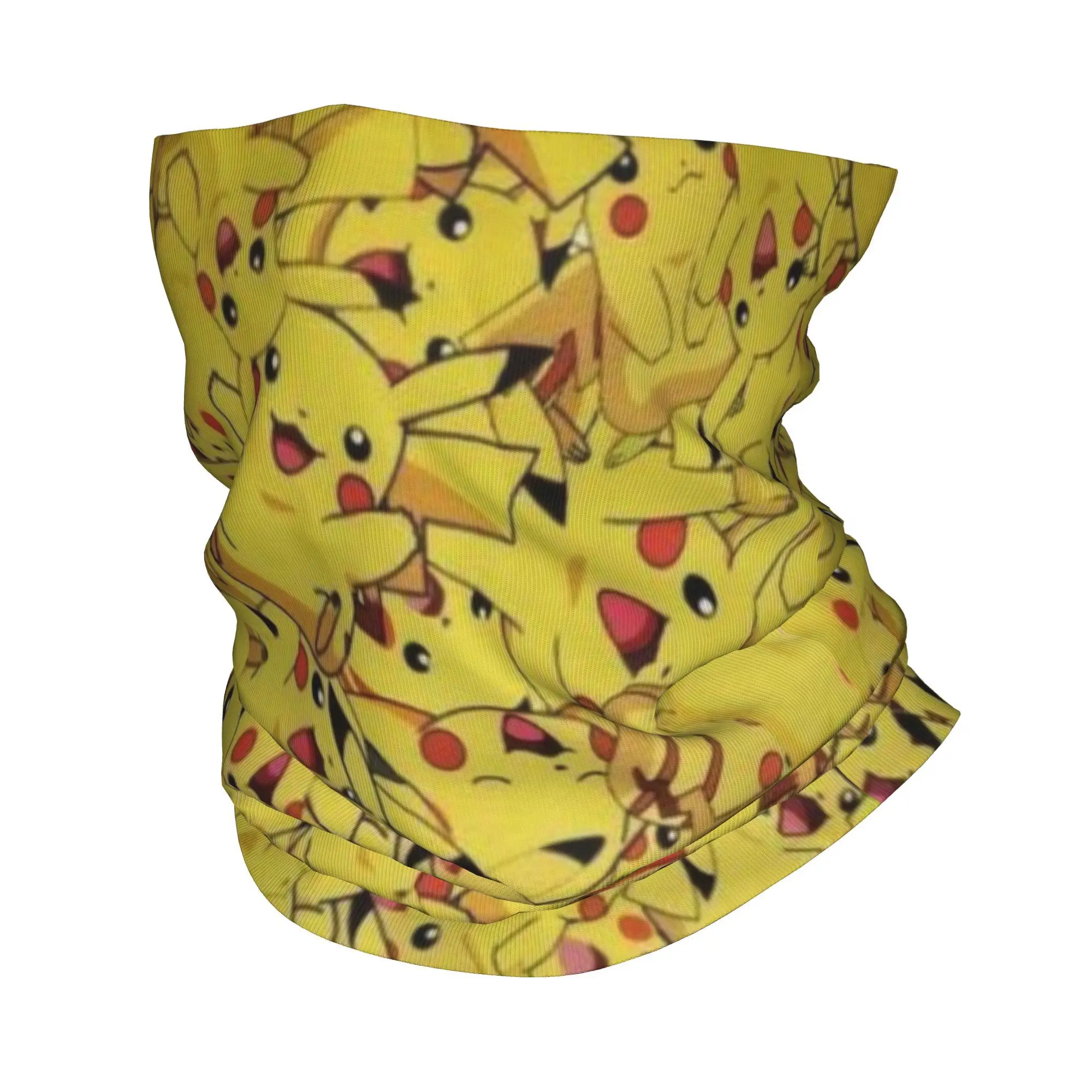 

Пользовательские P-Pikachues, бандана с рисунком для видеоигр, теплый шарф для мужчин и женщин, зимний походный лыжный шарф, гетры, чехол для лица