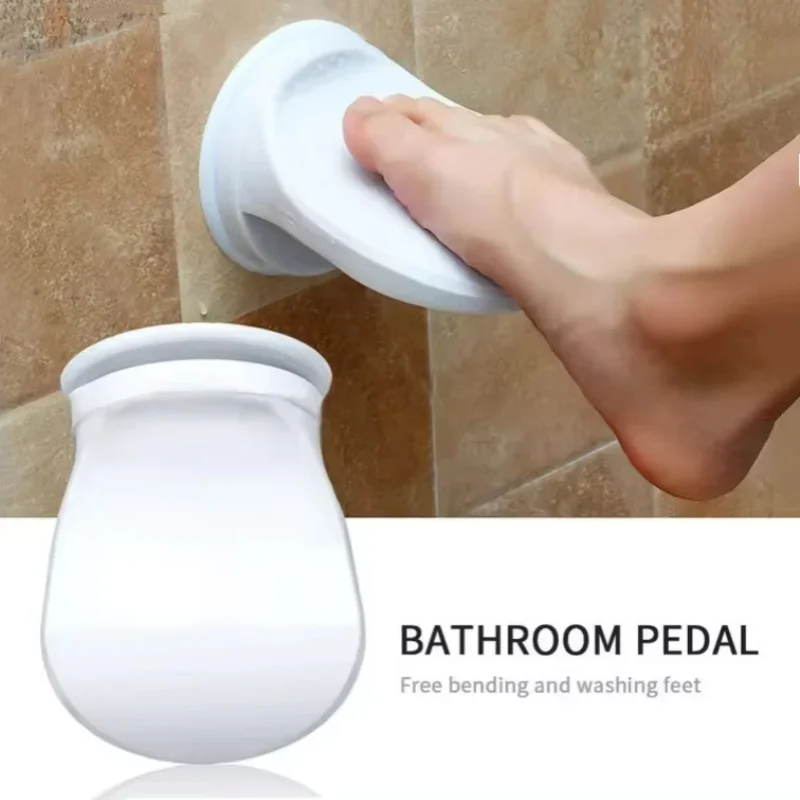 

Bathroom Shower Foot Rest Shaving Leg Step Aid Grip Holder Pedal Step Suction Cup Non Slip Foot Pedal Wash Feet