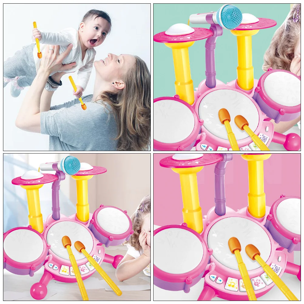 متعددة الوظائف طبلة موسيقى الجاز لوحة مفاتيح البيانو الإلكترونية إكسيليفون 3 في 1 مجموعة أدوات الموسيقى للأطفال تعلم هدية للأطفال الصغار