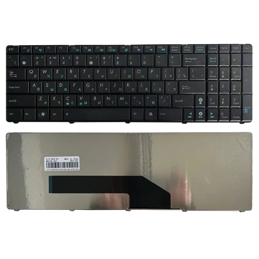 New Russian Keyboard For ASUS K70I K70ID F90 F50 F52 F52q X5DC X50IJ X5DIN RU Black